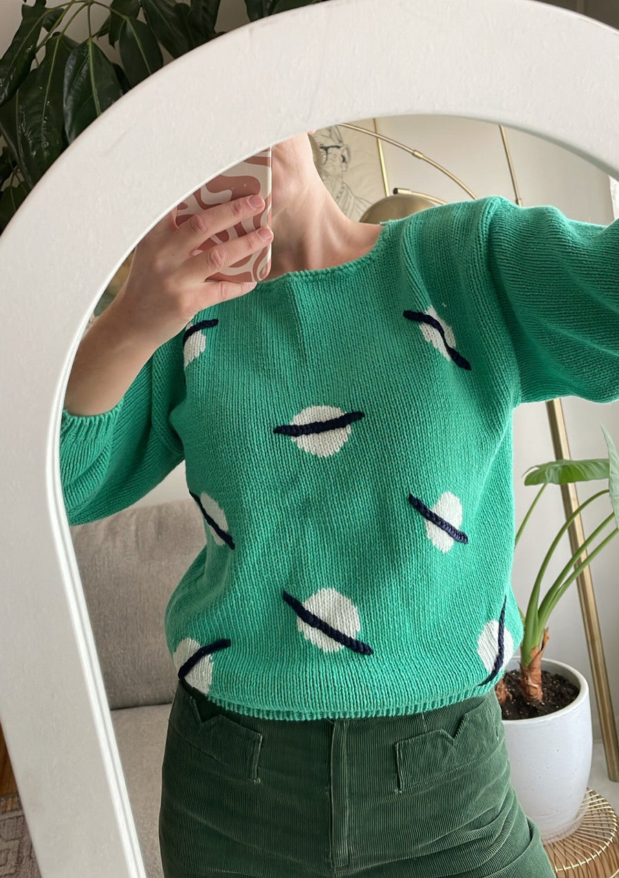 80's Planet Knit Sweater - Size S/M