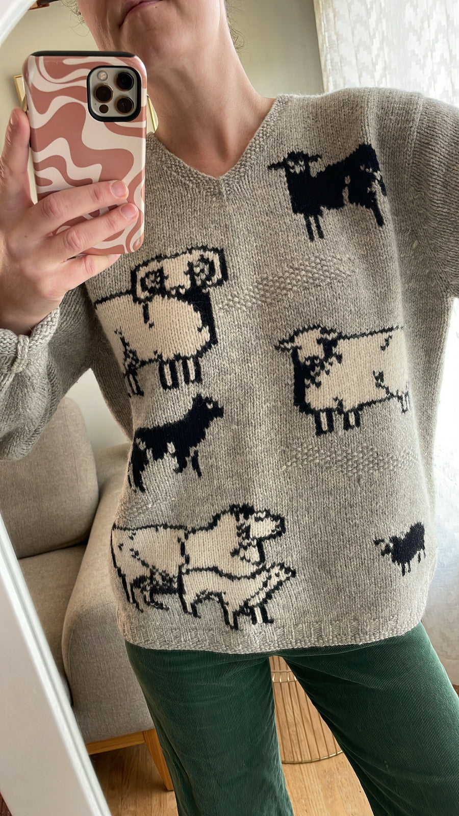 Vintage Woolrich Black Sheep Sweater - Size L