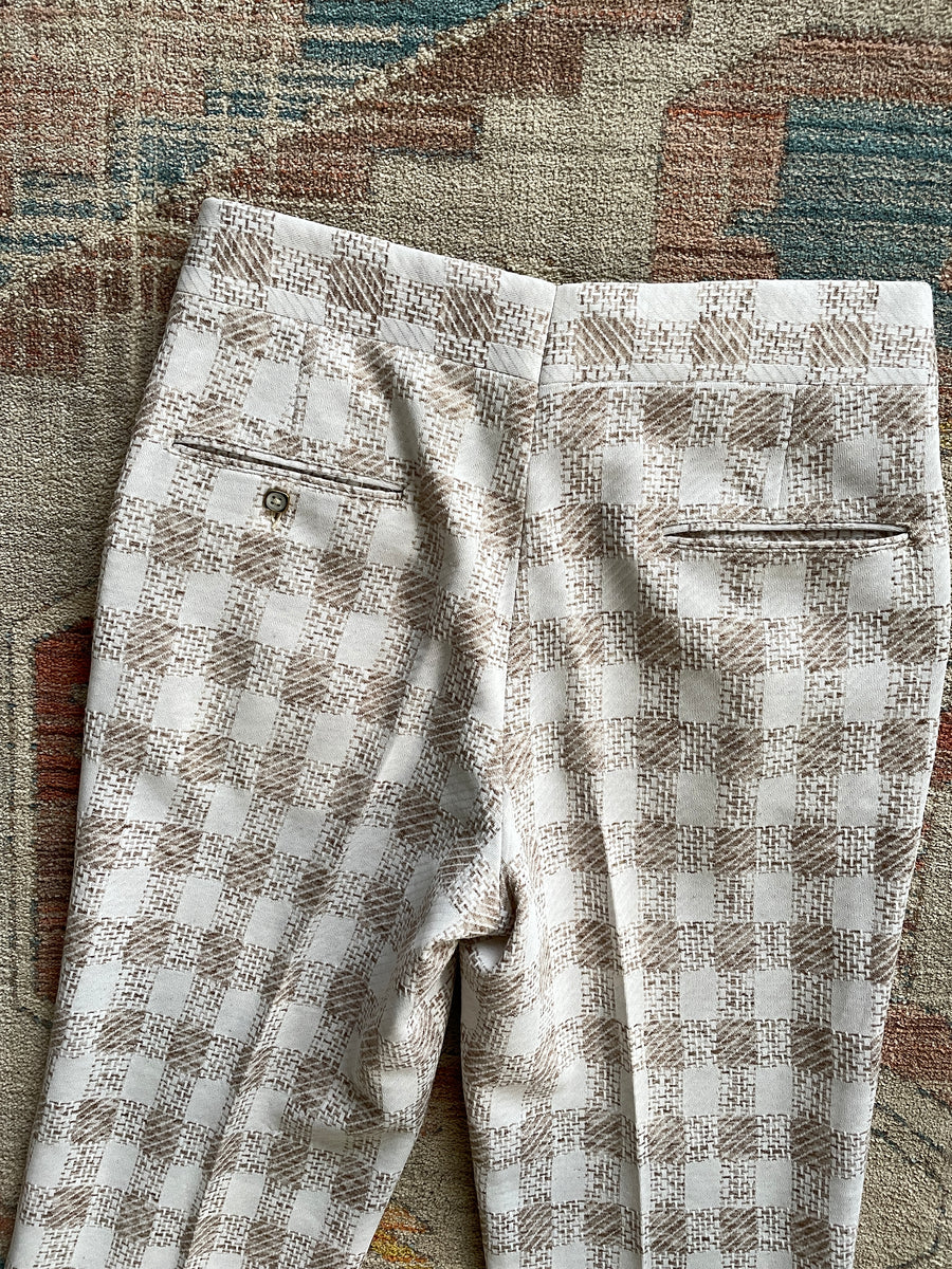 1970's Givenchy Plaid Trousers - Waist 32