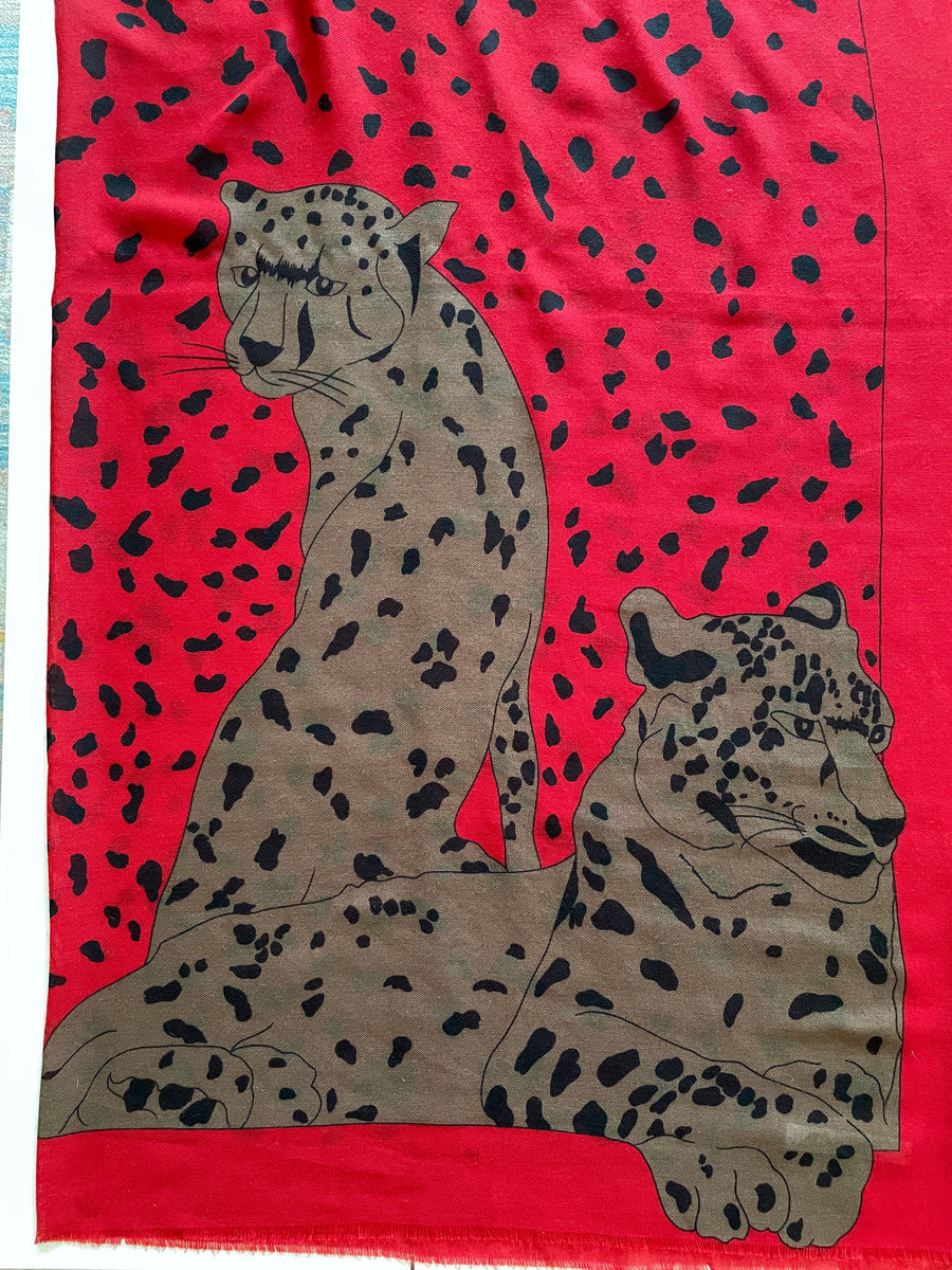 Large Leopard Scarf / Wrap