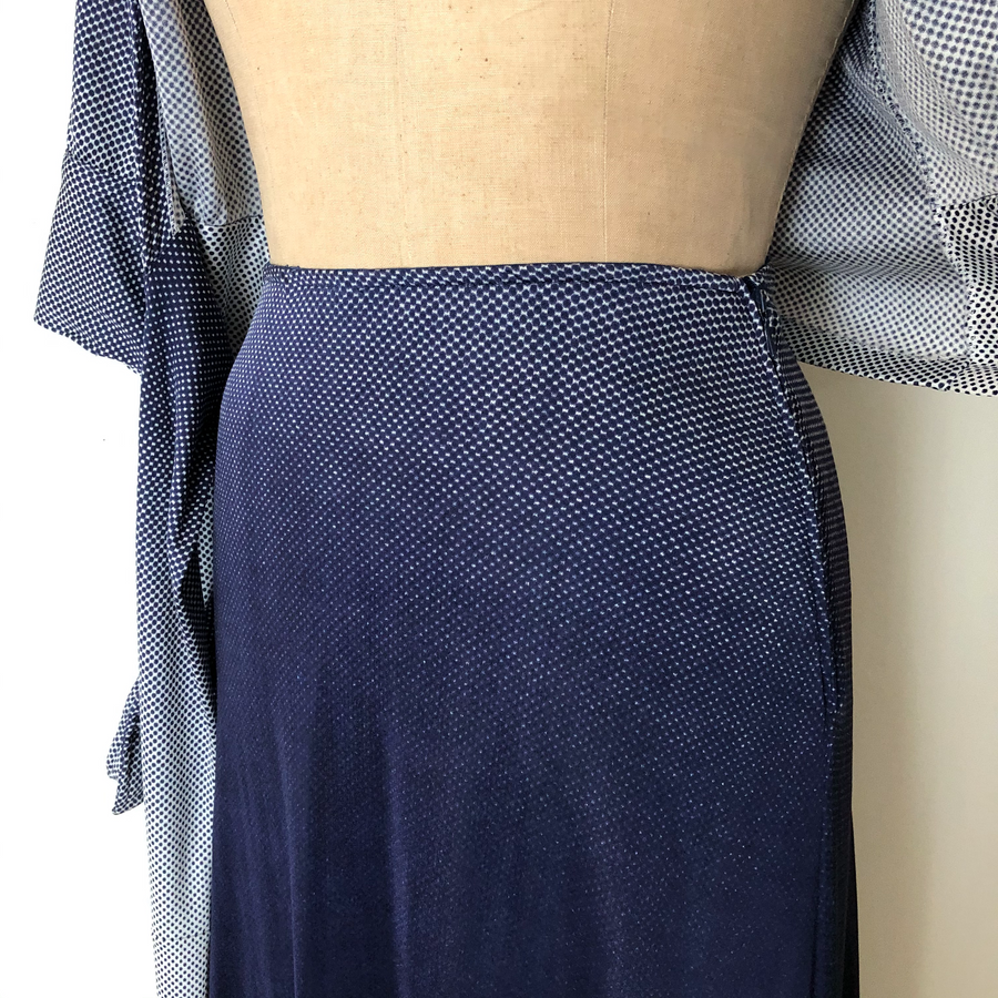 1970's Diane von Furstenberg Wrap Set - Mimmo Ferretti for DVF Buffalo Print Skirt Set - Size M/L