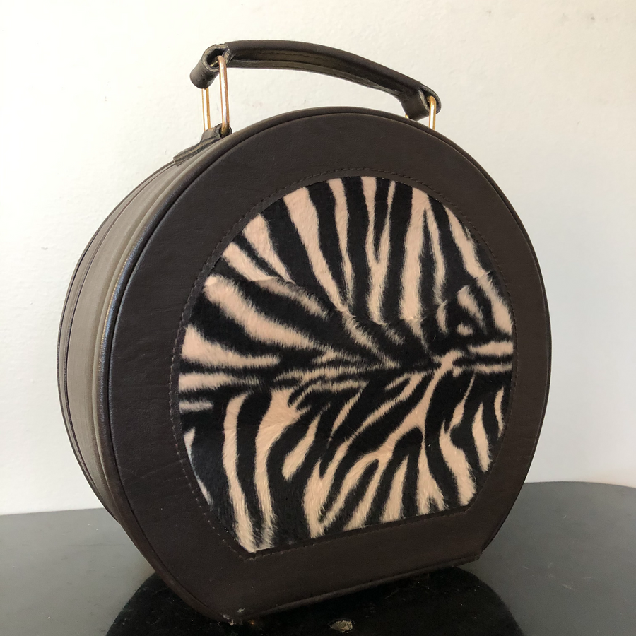 Vintage Zebra Circle Purse