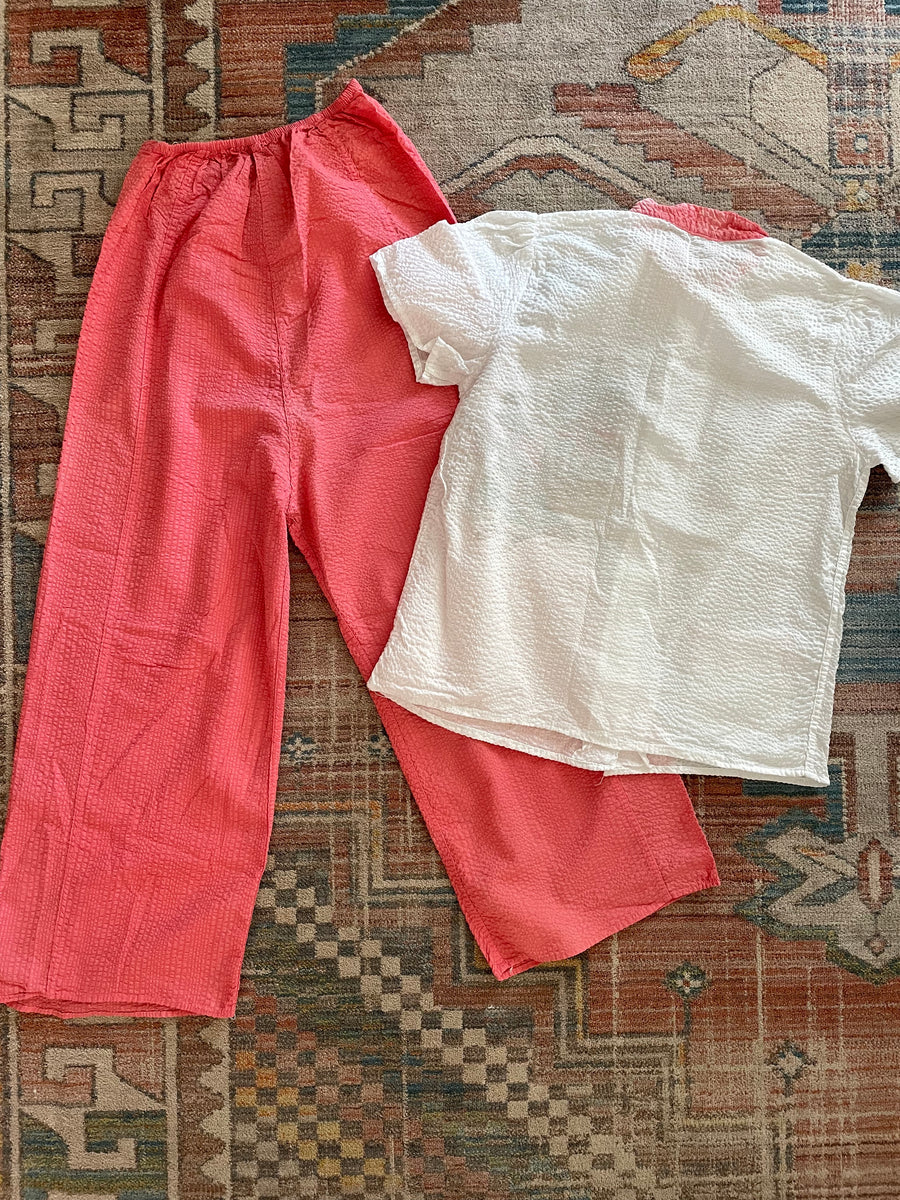 1950's Asian Inspired Pajama Set - Size S/M