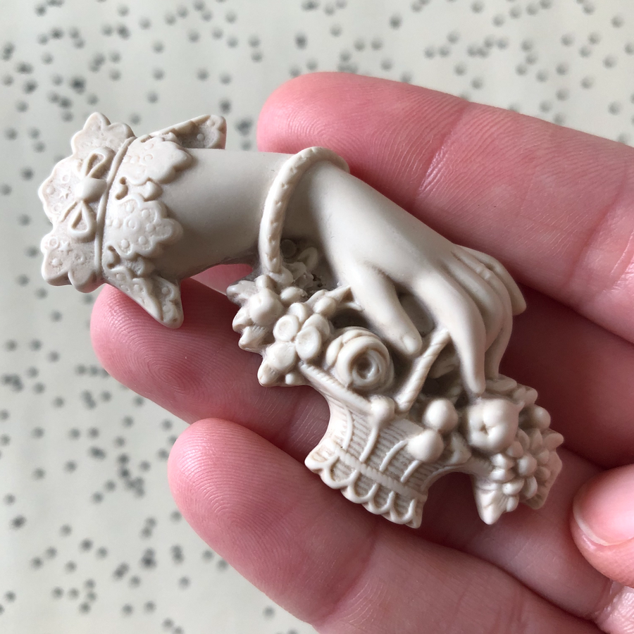 Victorian Style Hand Brooch
