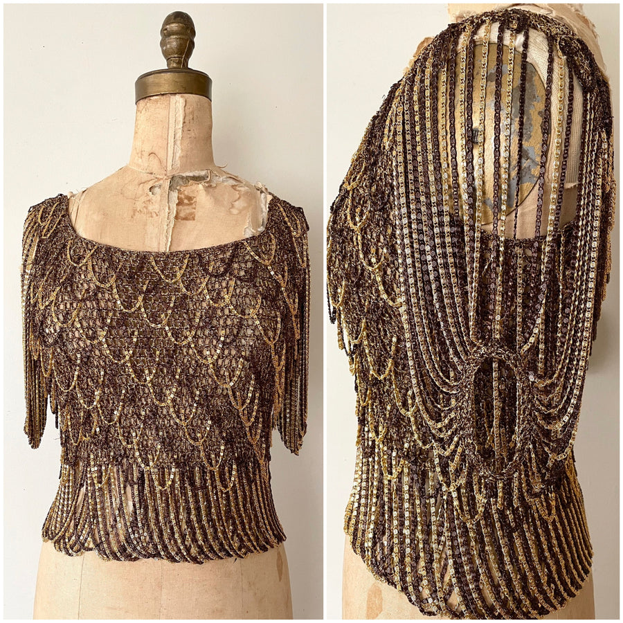 70's Chain Top by Loris Azzaro - Size Small