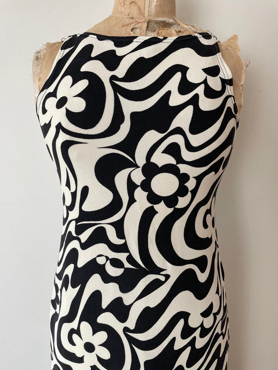 90's Mod Fitted Dress - Size M