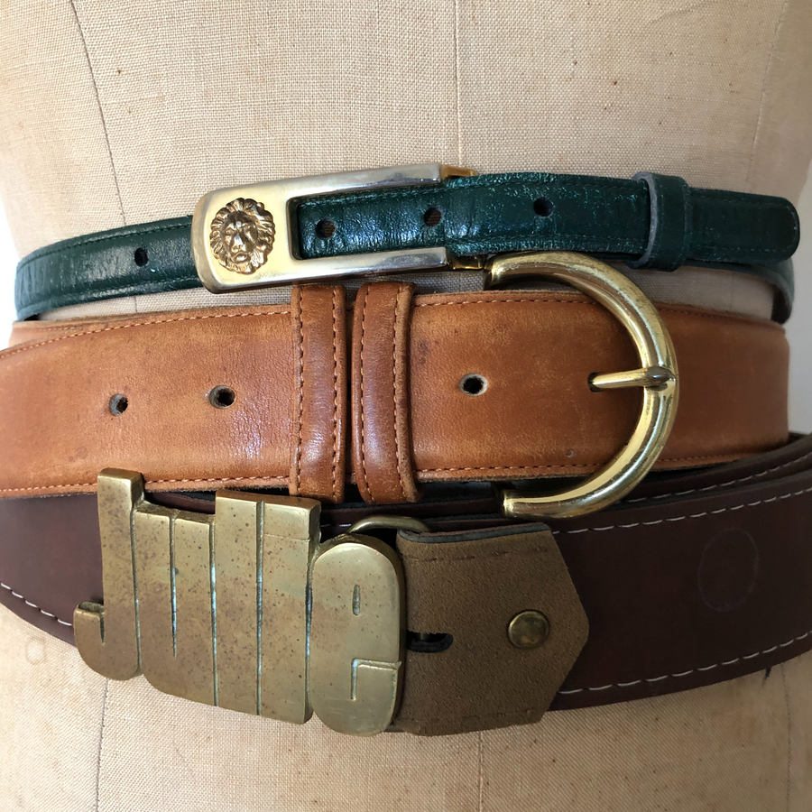 Vintage Leather Coach Belt - Waist 28-33