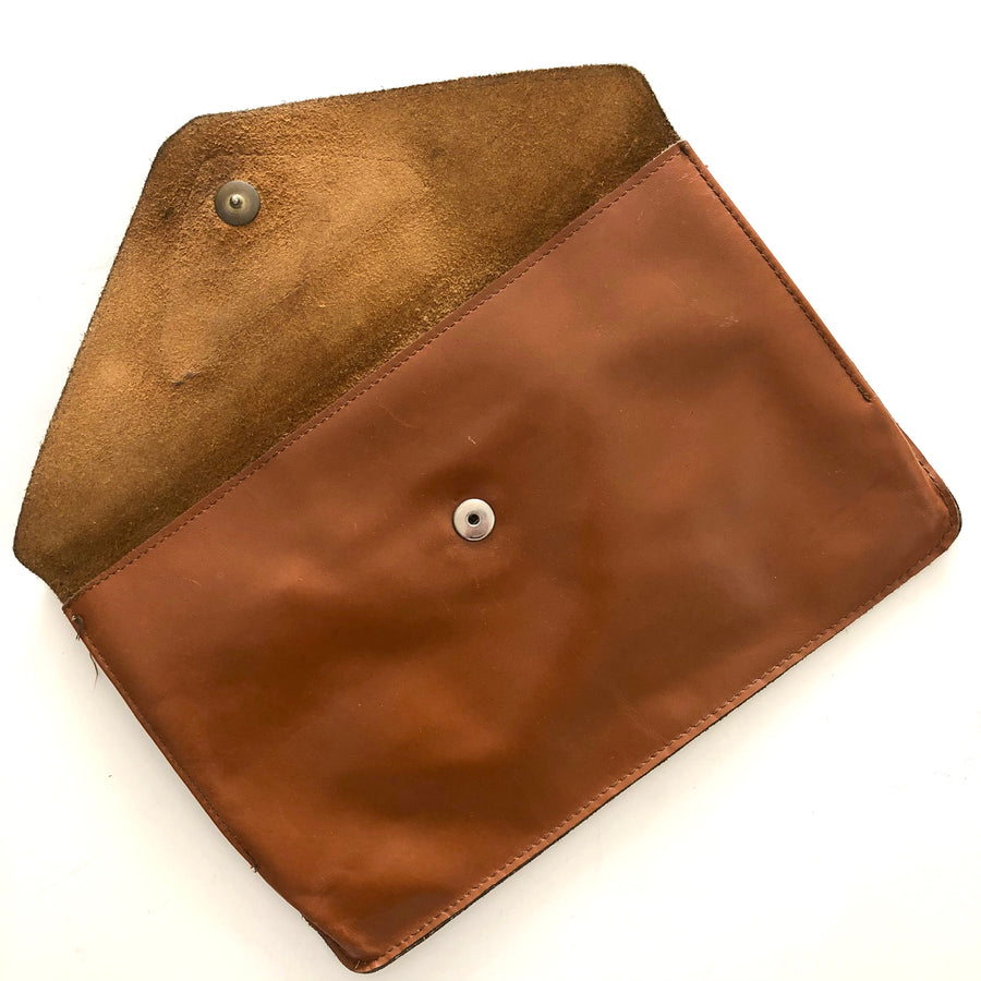 1970's Leather Clutch Purse