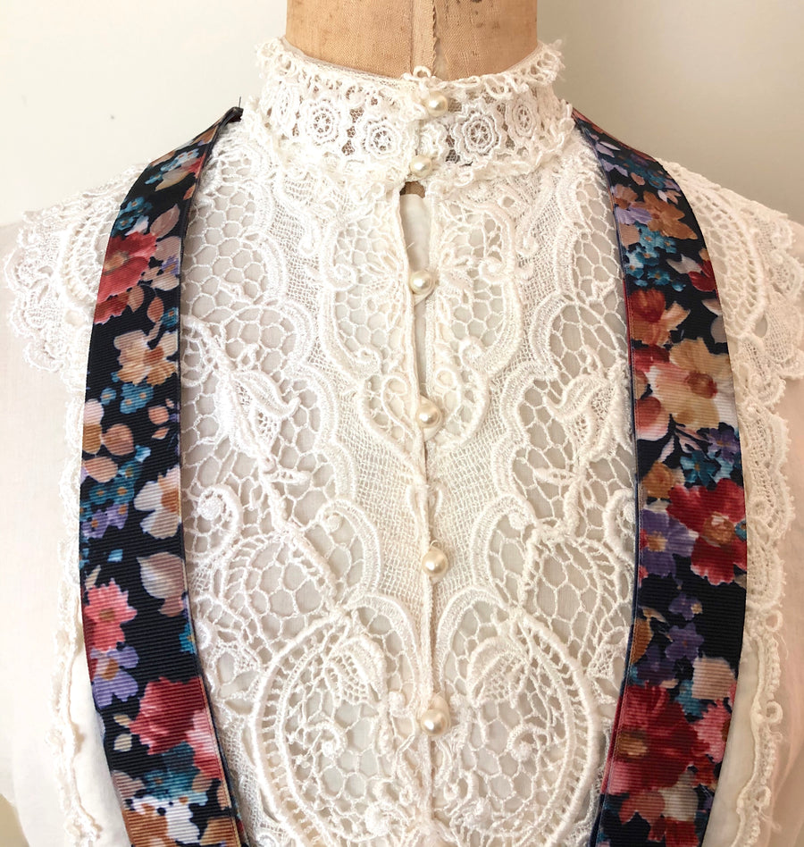 Vintage Floral Suspenders