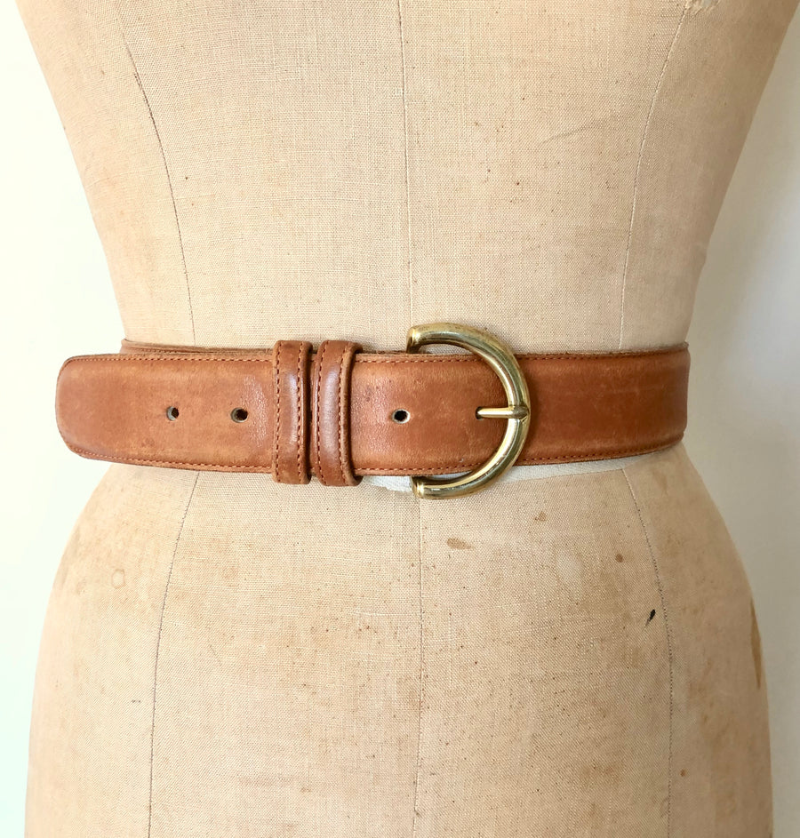 Vintage Leather Coach Belt - Waist 28-33