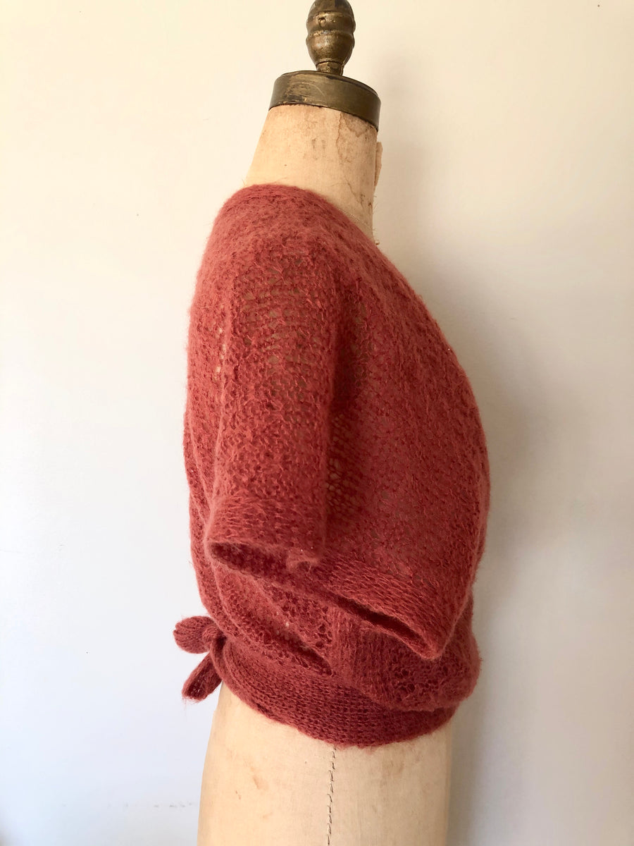 Vintage 1980's Wrap Sweater - Open Fit