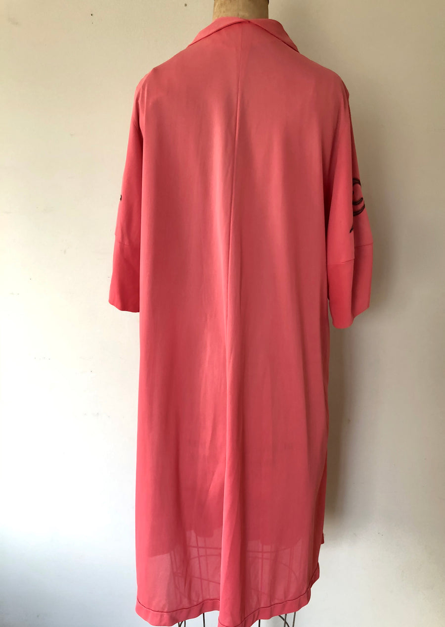 1950's Pink Bow Robe - AS IS - Size M/L/XL
