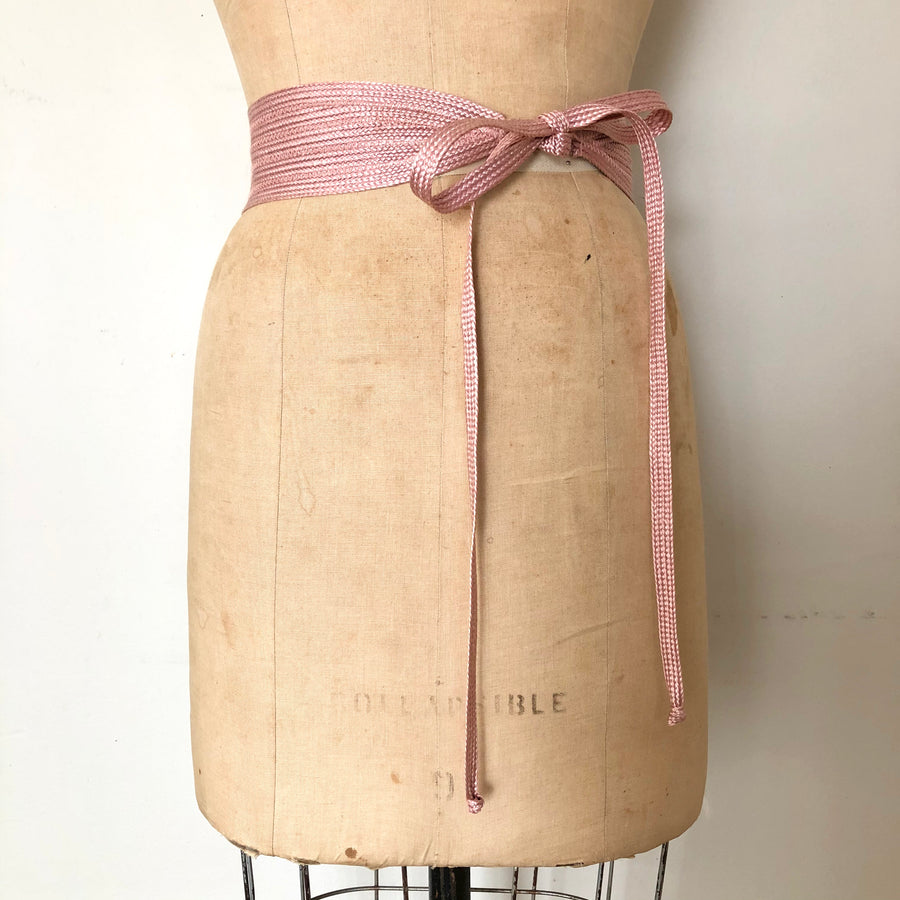 Vintage Pink Tie Belt