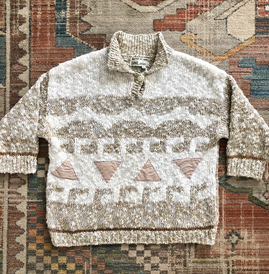80's Triangle Minimalist Sweater - Size M
