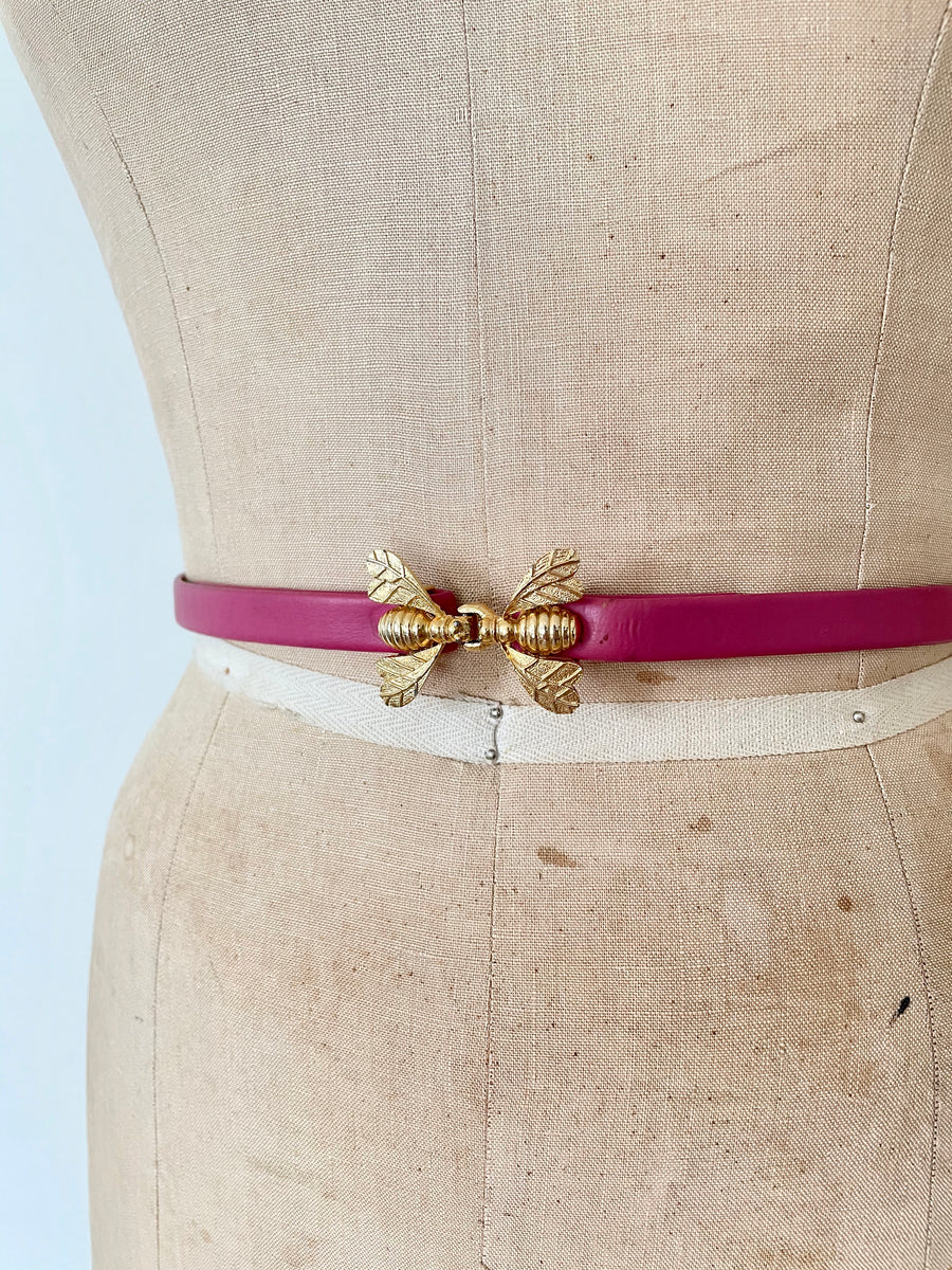 Bee Clasp Pink Belt