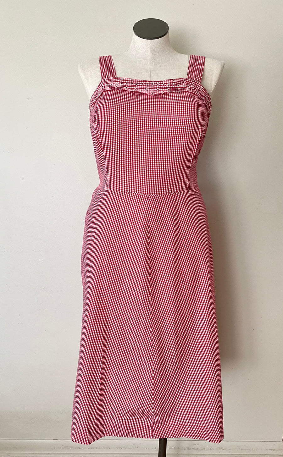 1960's Gingham Sundress & Matching Bolero - Size XL