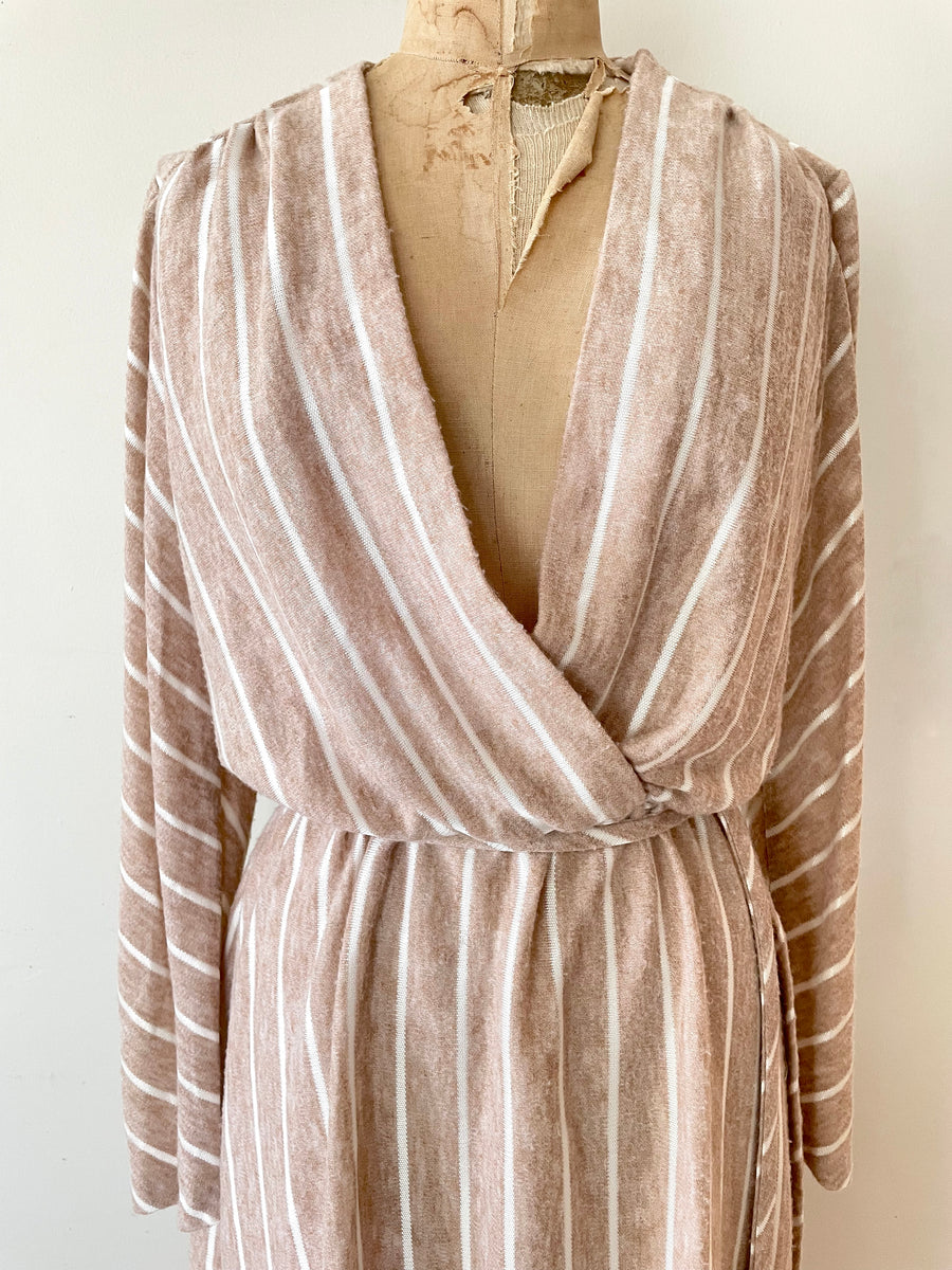 80's Minimalist Striped Dress - Size M