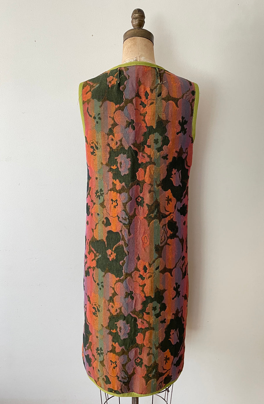 1970's Floral Long Tapestry Vest - Size S/M